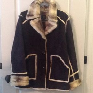 Coat faux shearling